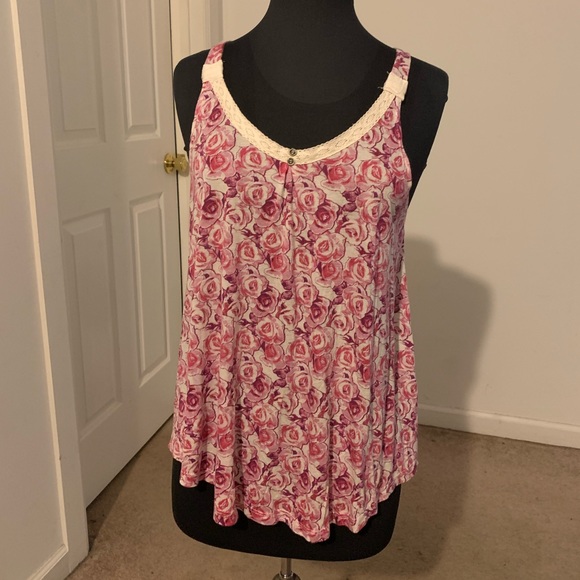 NWT Rue21 Rose Tank Top XL - Picture 4 of 7